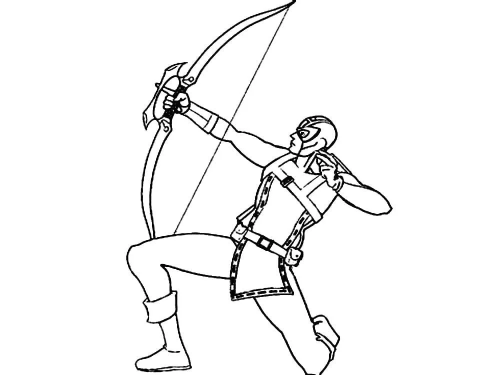 Hawkeye Coloring Pages 12