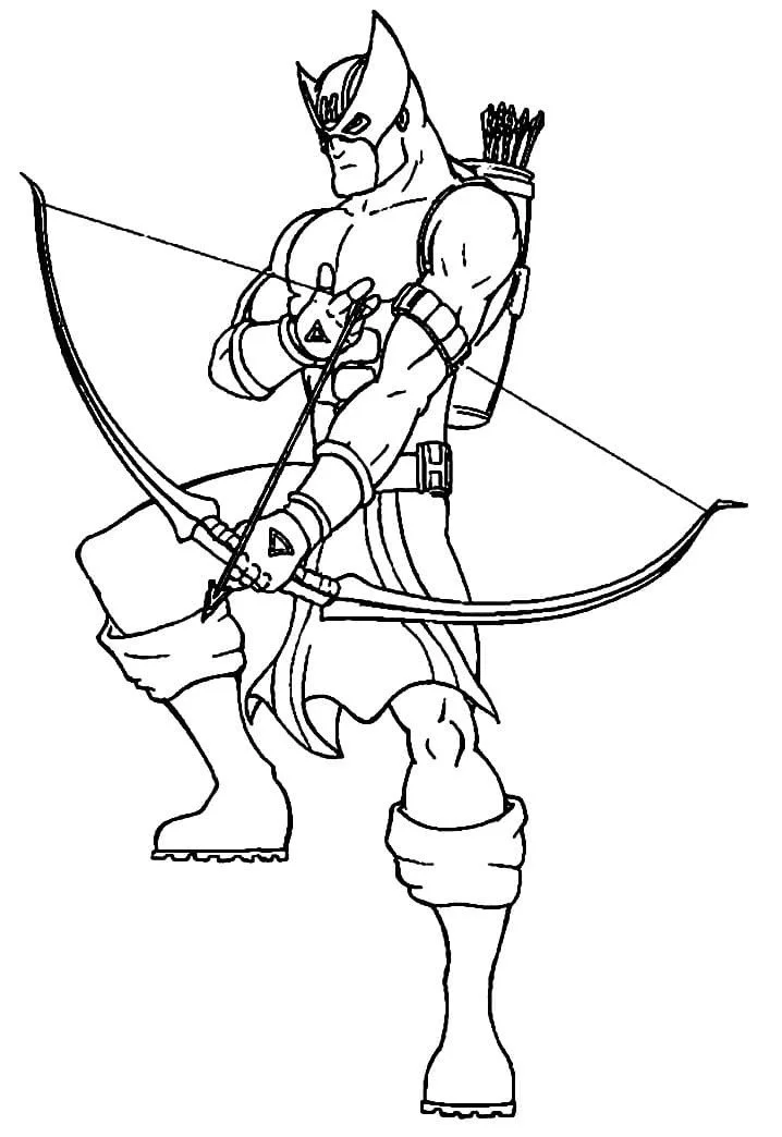 Hawkeye Coloring Pages 13