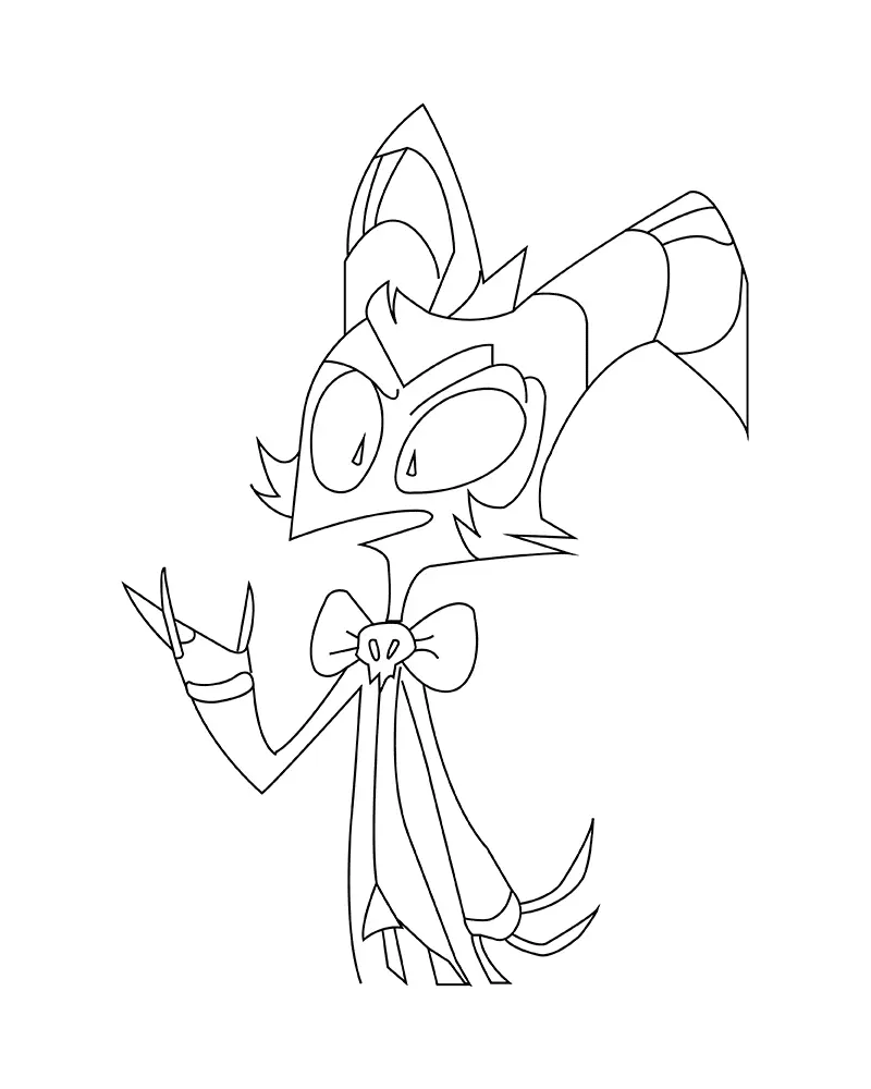 Hazbin Hotel Para Colorear