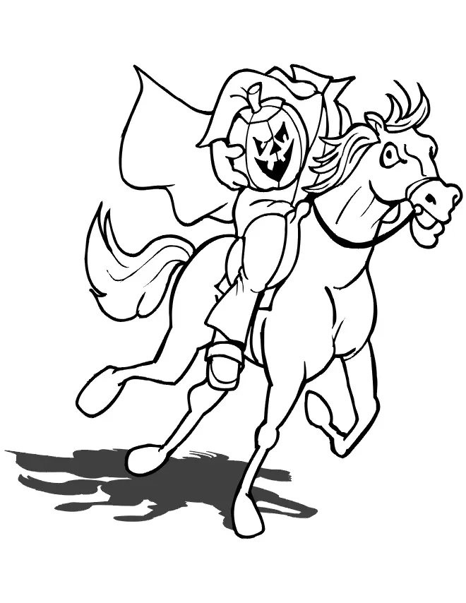 Headless Horseman Coloring Pages 2