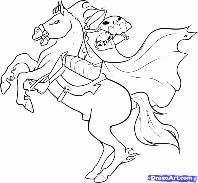 Headless Horseman Coloring Pages 5