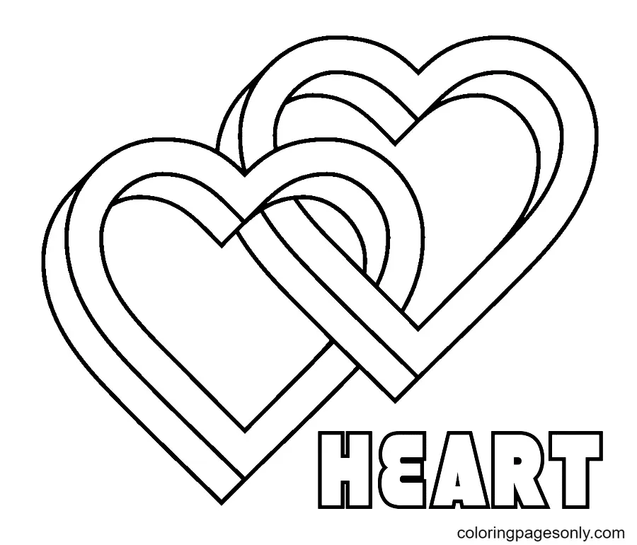 Heart Coloring Pages 12