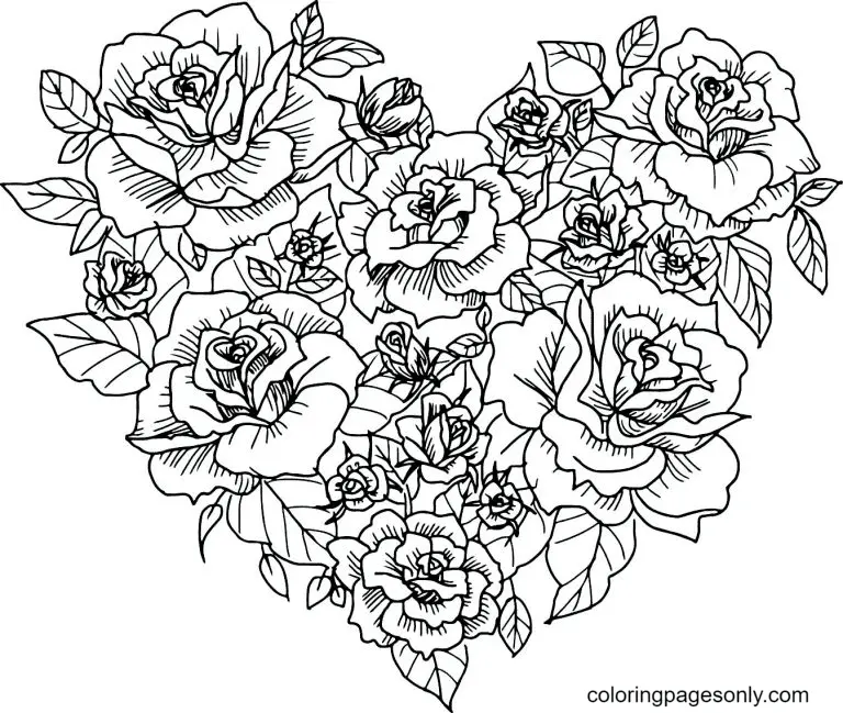 Heart Coloring Pages 19