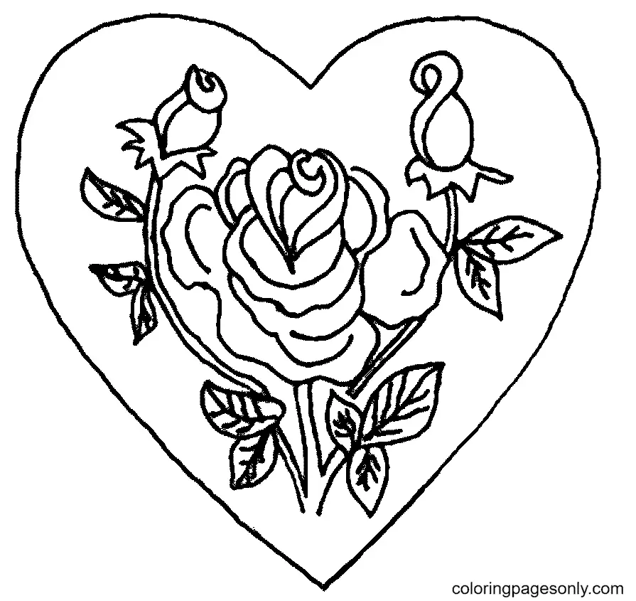 Heart Coloring Pages 47