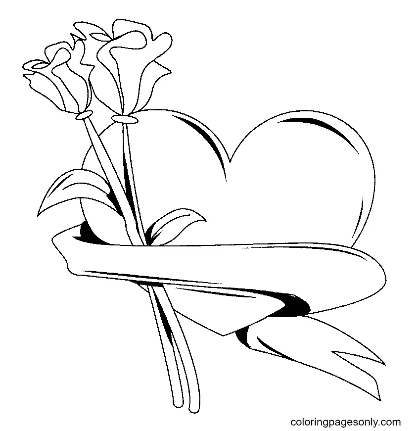 Heart Coloring Pages 53