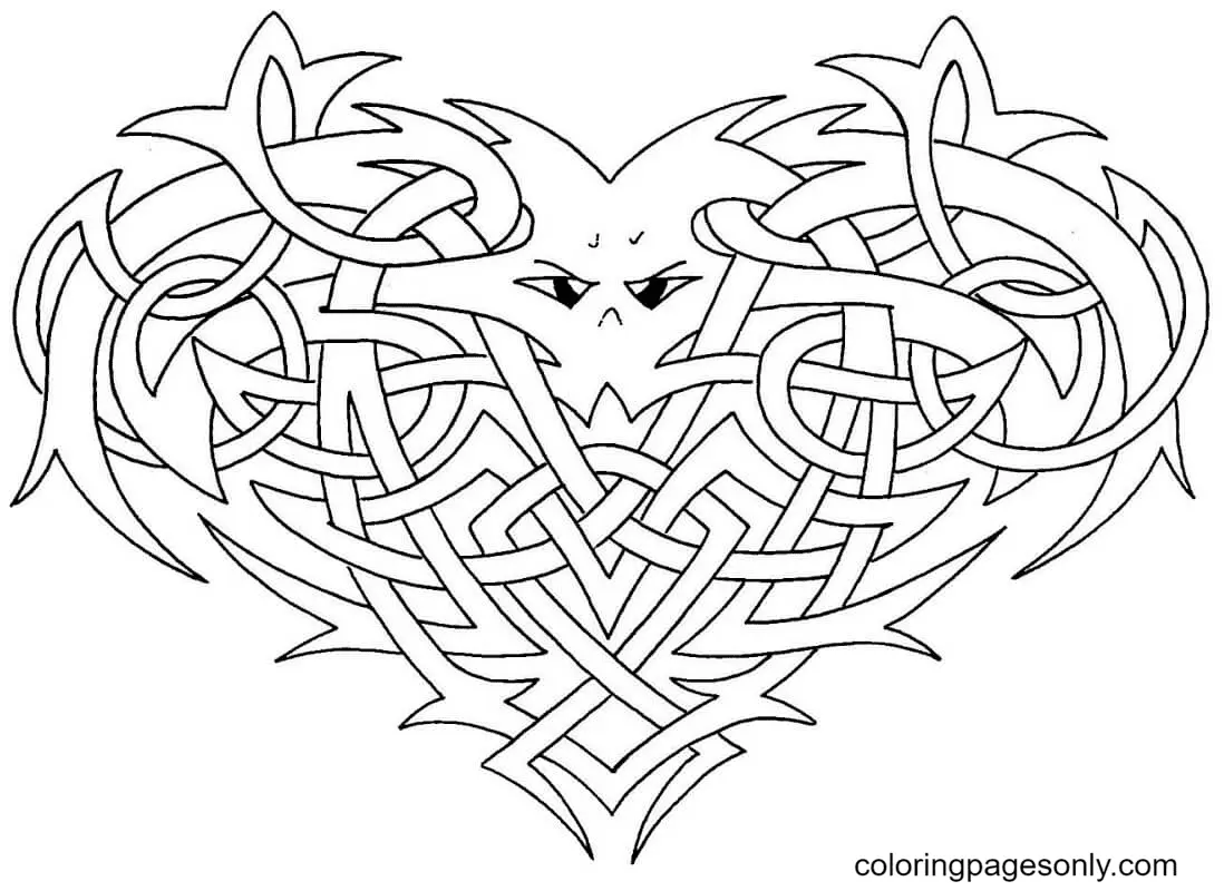 Heart Coloring Pages 65