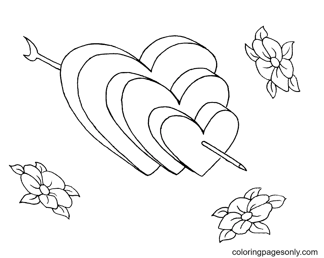 Heart Coloring Pages 82