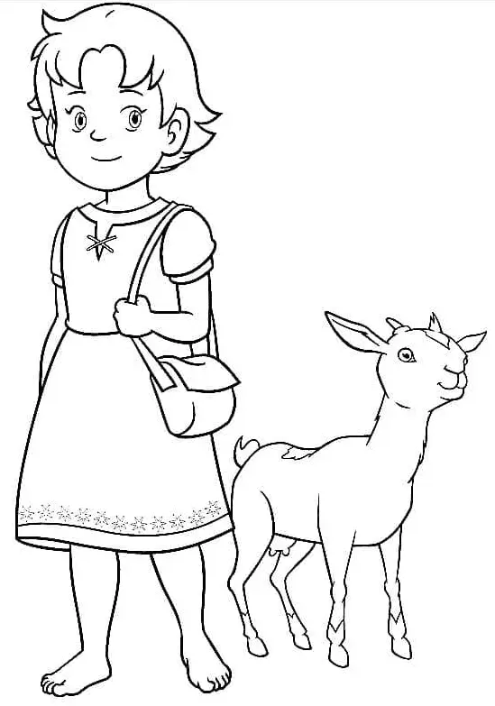 Heidi Coloring Pages 38