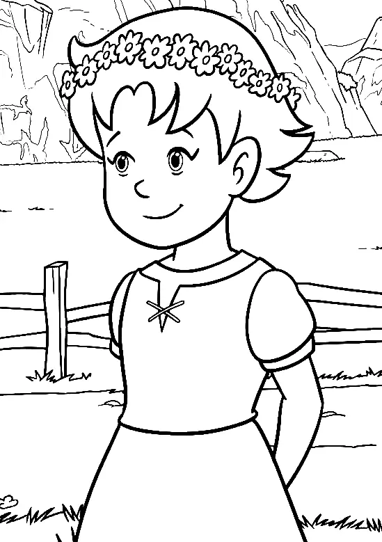 Heidi Coloring Pages 43