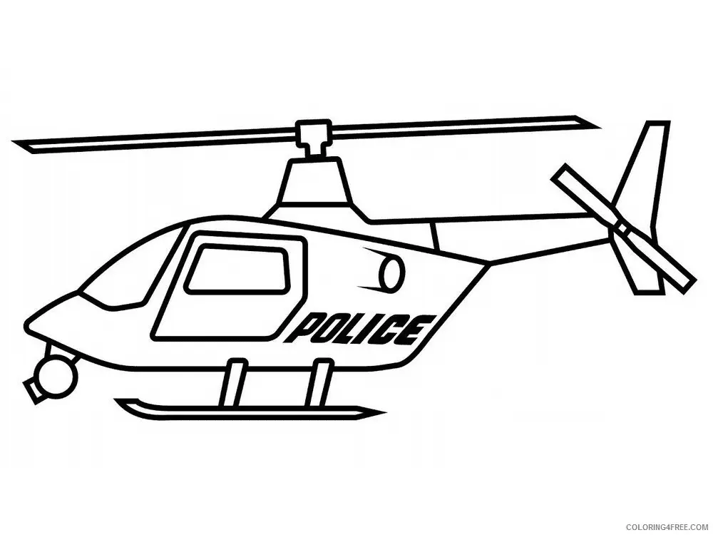 Desenhos de Helicoptero Para Colorir 1