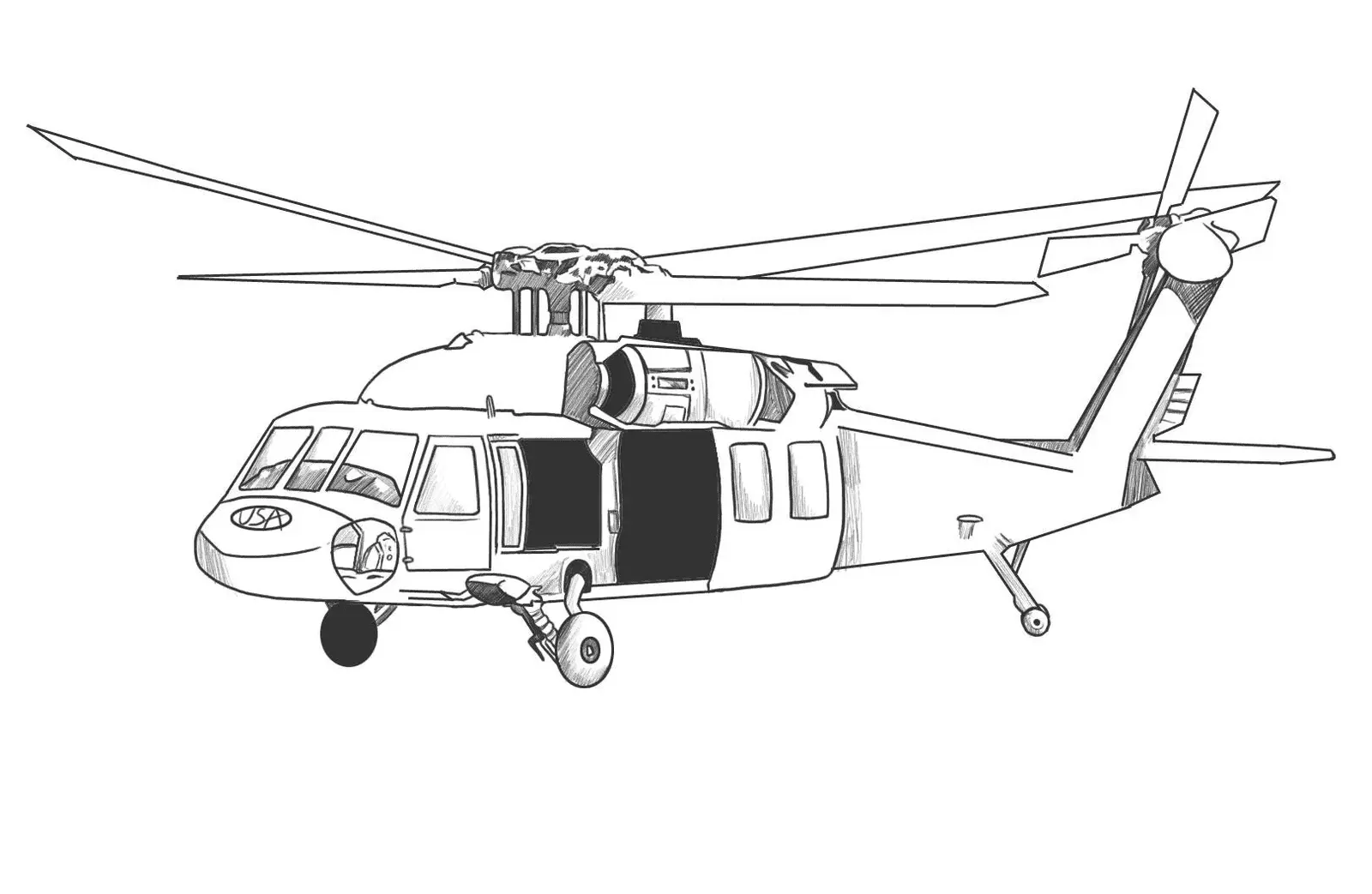 Desenhos de Helicoptero Para Colorir 13