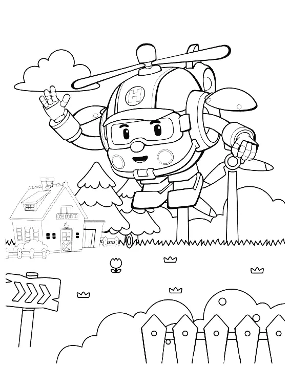 Desenhos de Helicoptero Para Colorir 15