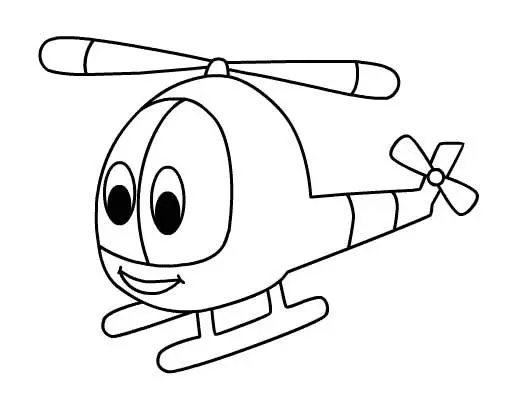 Desenhos de Helicoptero Para Colorir 19