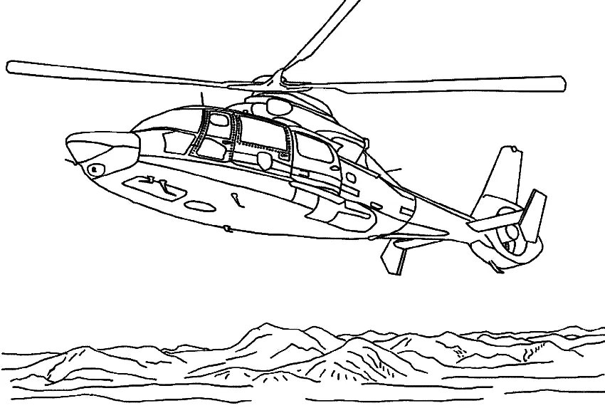 Desenhos de Helicoptero Para Colorir 3