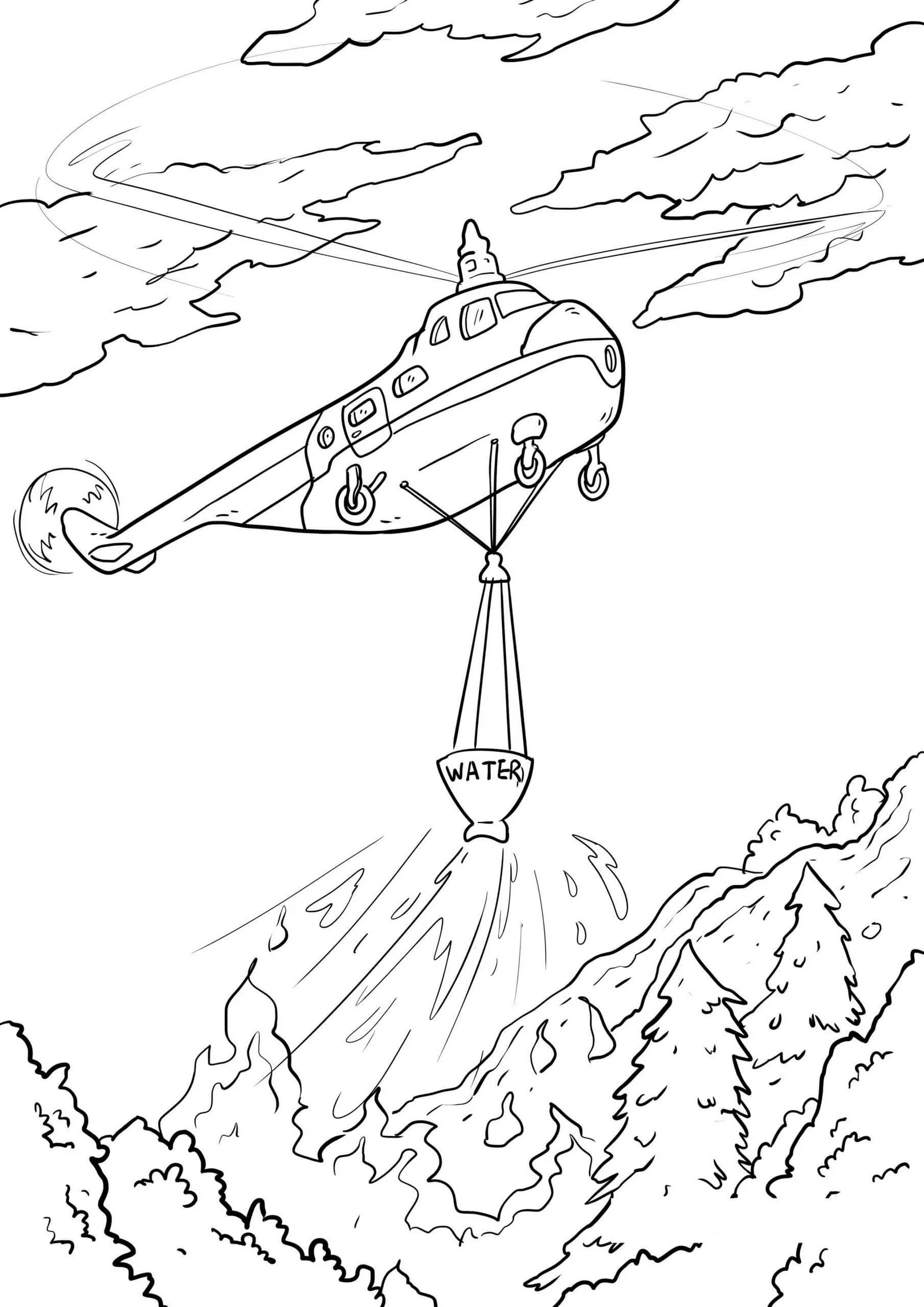 Desenhos de Helicoptero Para Colorir 32