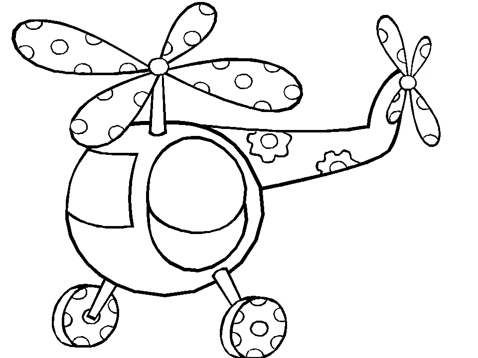Desenhos de Helicoptero Para Colorir 33