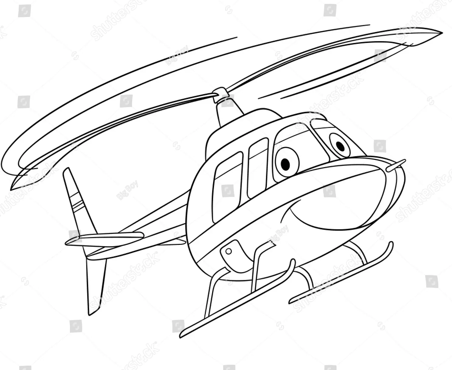 Desenhos de Helicoptero Para Colorir 35