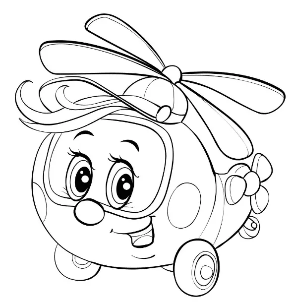Desenhos de Helicoptero Para Colorir 39
