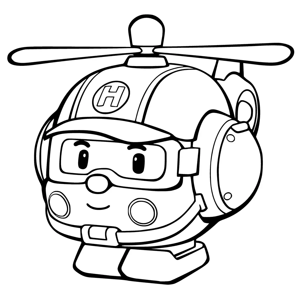 Desenhos de Helicoptero Para Colorir 4
