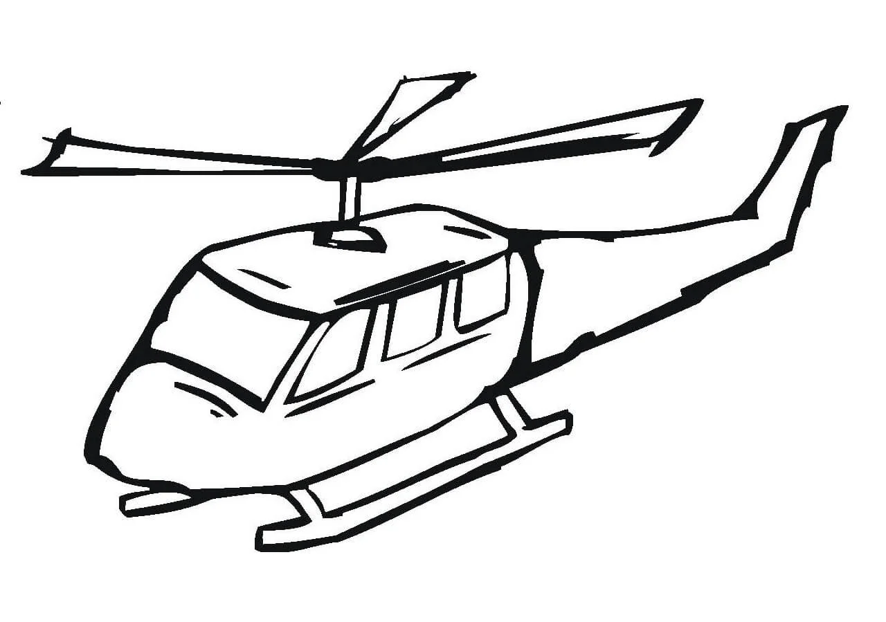 Desenhos de Helicoptero Para Colorir 46