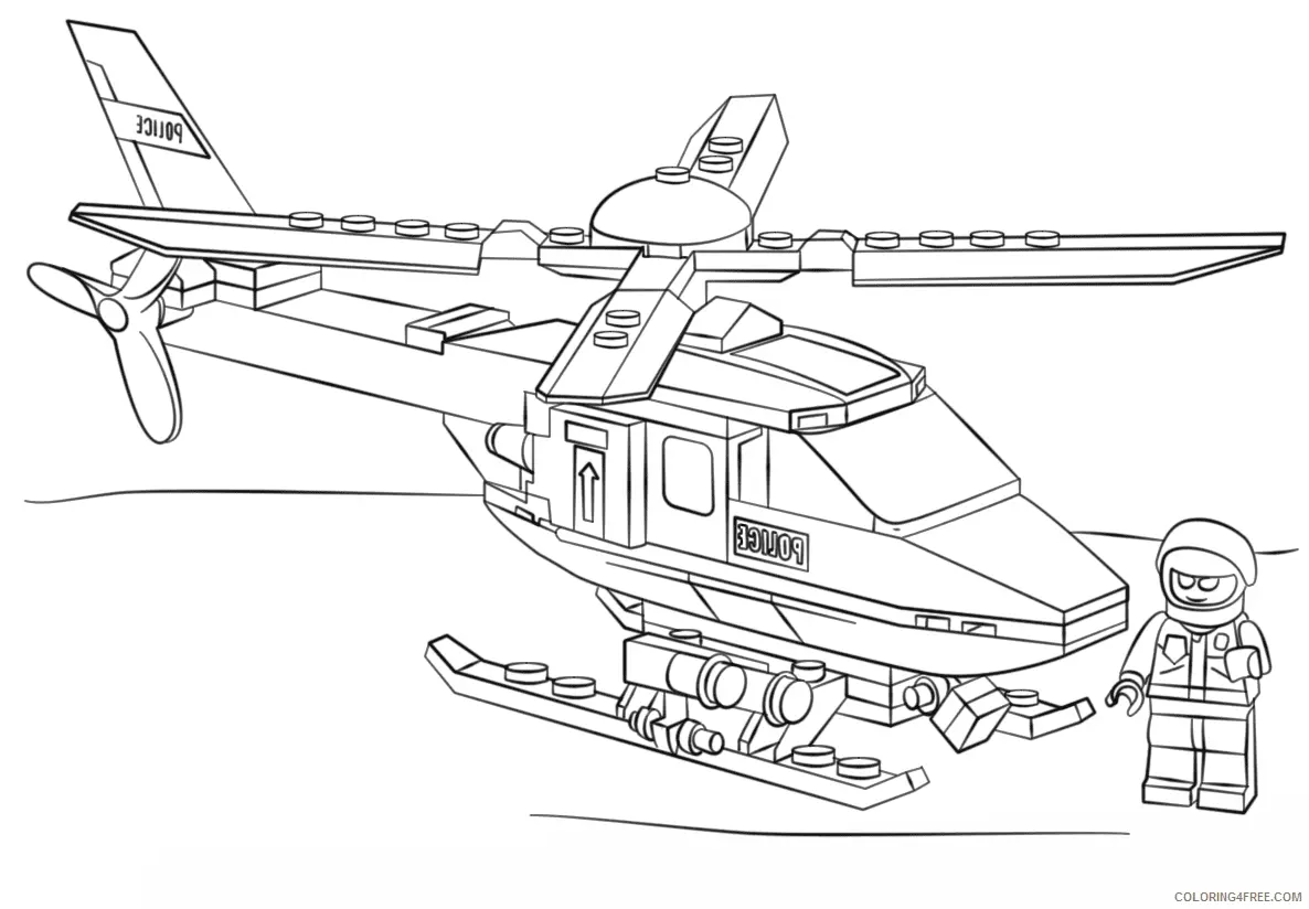 Desenhos de Helicoptero Para Colorir 5