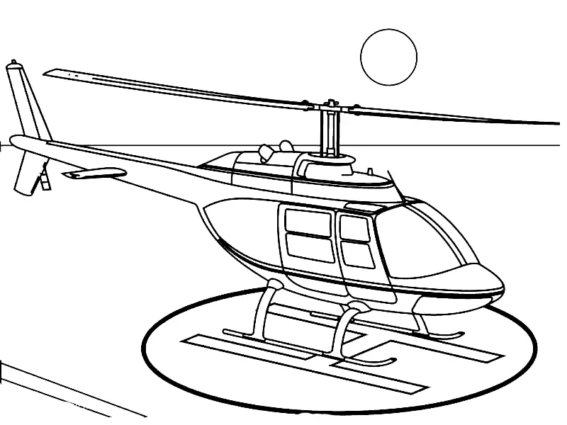 Desenhos de Helicoptero Para Colorir 7