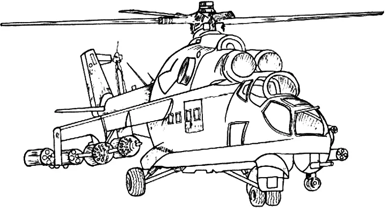 Desenhos de Helicoptero Para Colorir 8