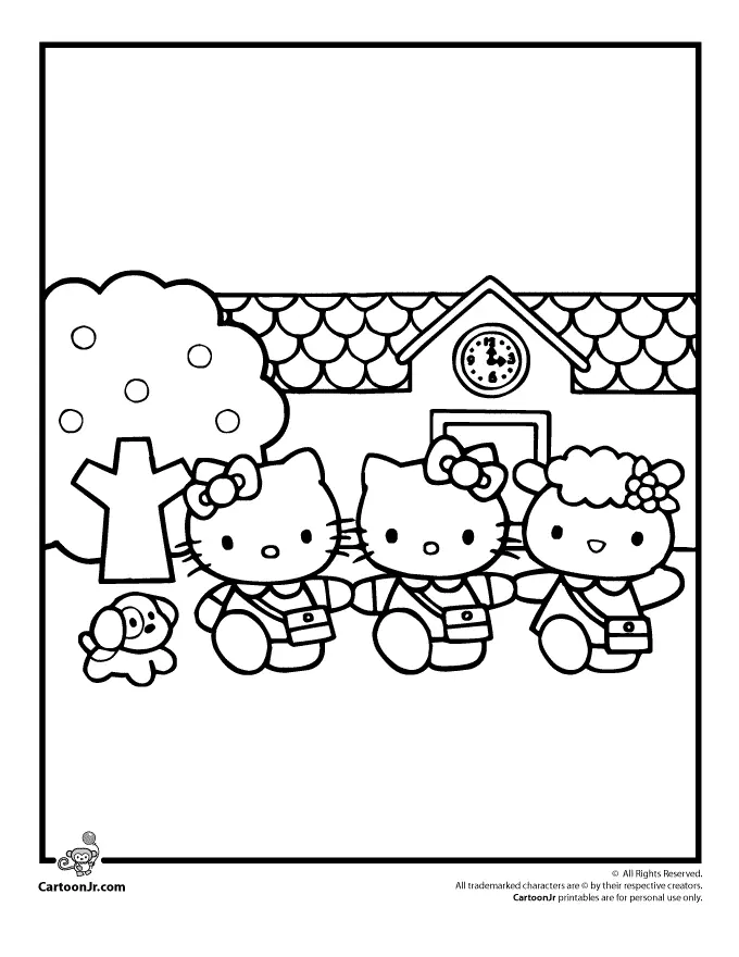 Hello Kitty and Friends Coloring Pages 11
