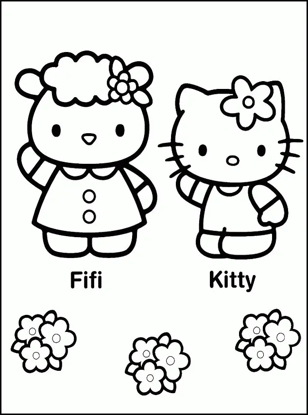 Hello Kitty and Friends Coloring Pages 19