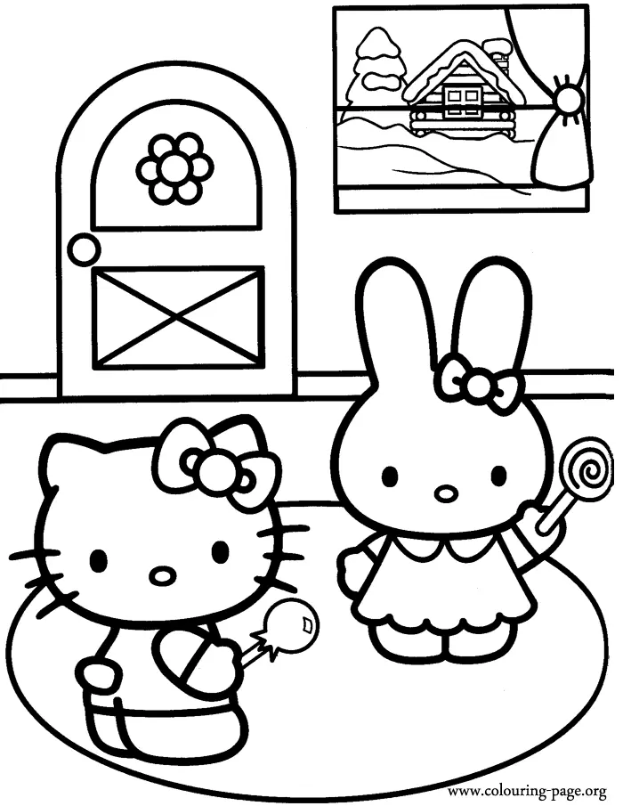 Hello Kitty and Friends Coloring Pages 2