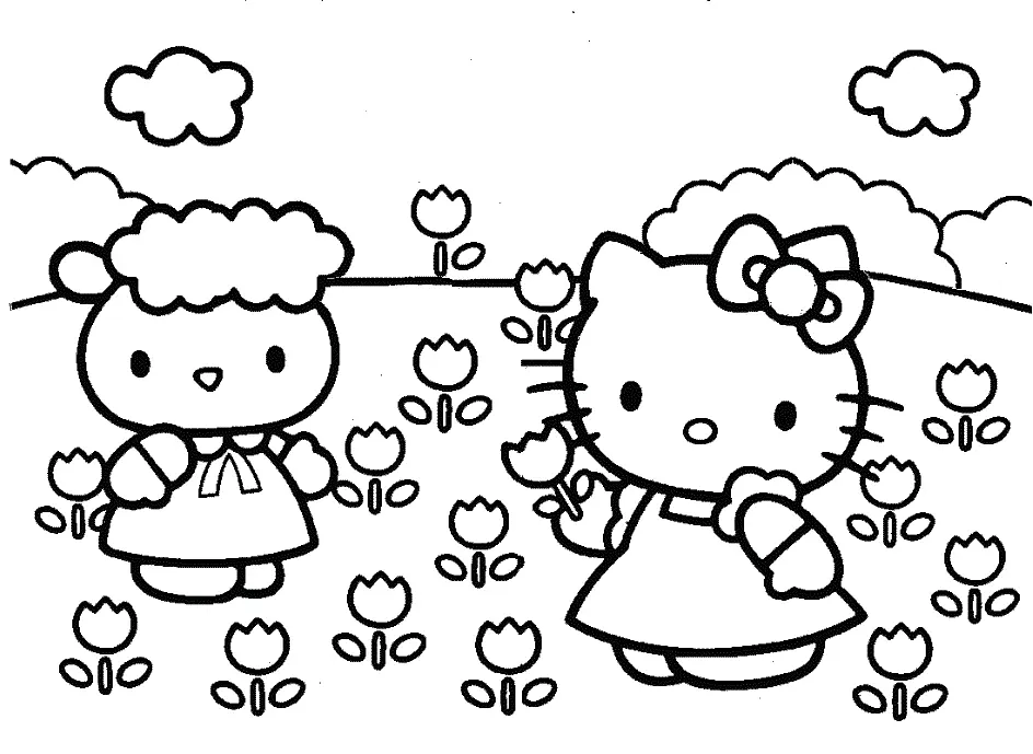 Hello Kitty and Friends Coloring Pages 21