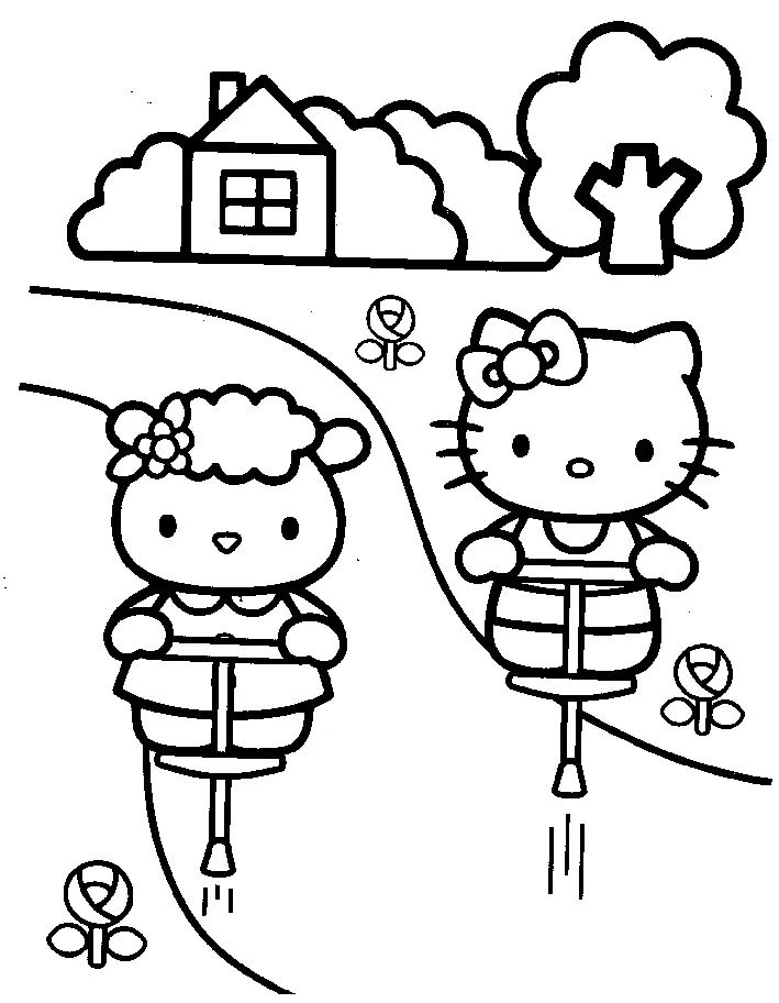 Hello Kitty and Friends Coloring Pages 34