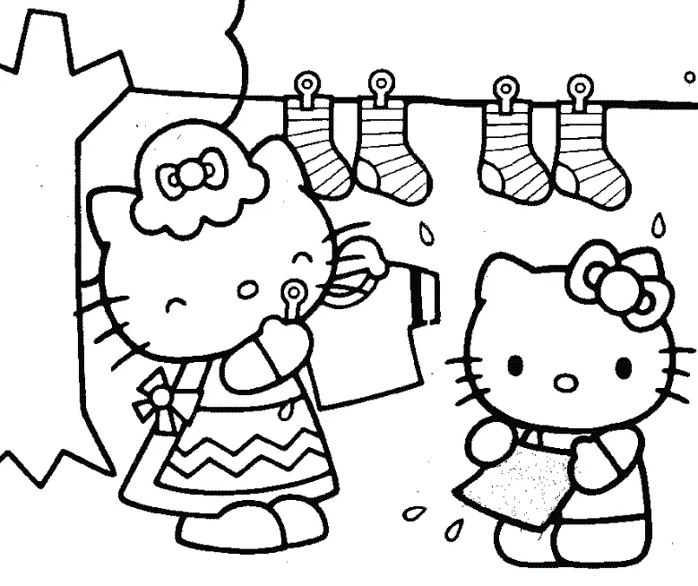 Hello Kitty and Friends Coloring Pages 4