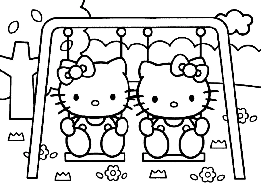 Hello Kitty and Friends Coloring Pages 9