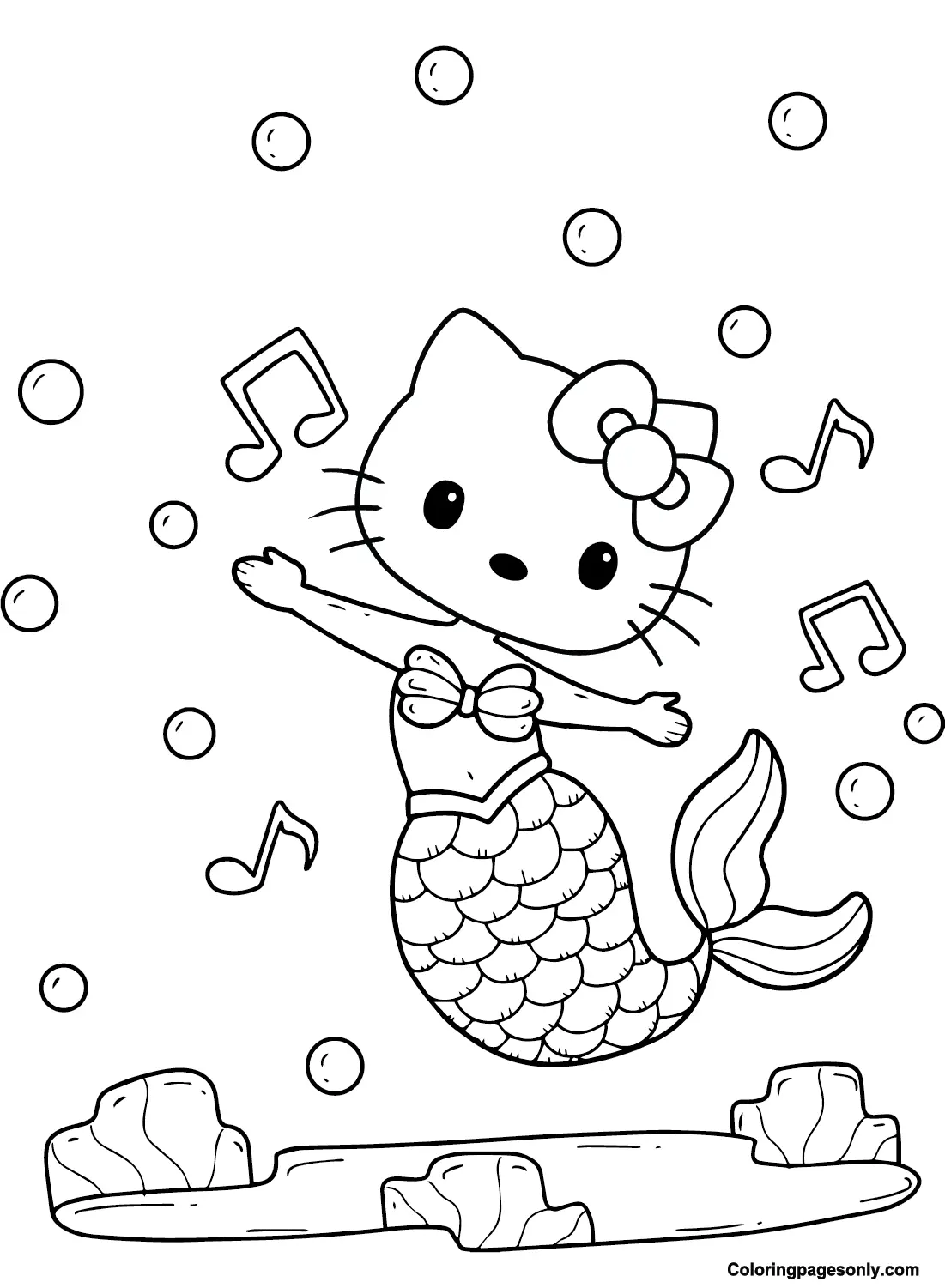 Hello Kitty Meerjungfrau Ausmalbilder 11