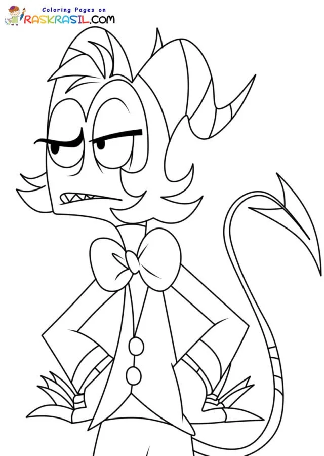 Chefe infernal Para Colorir 4