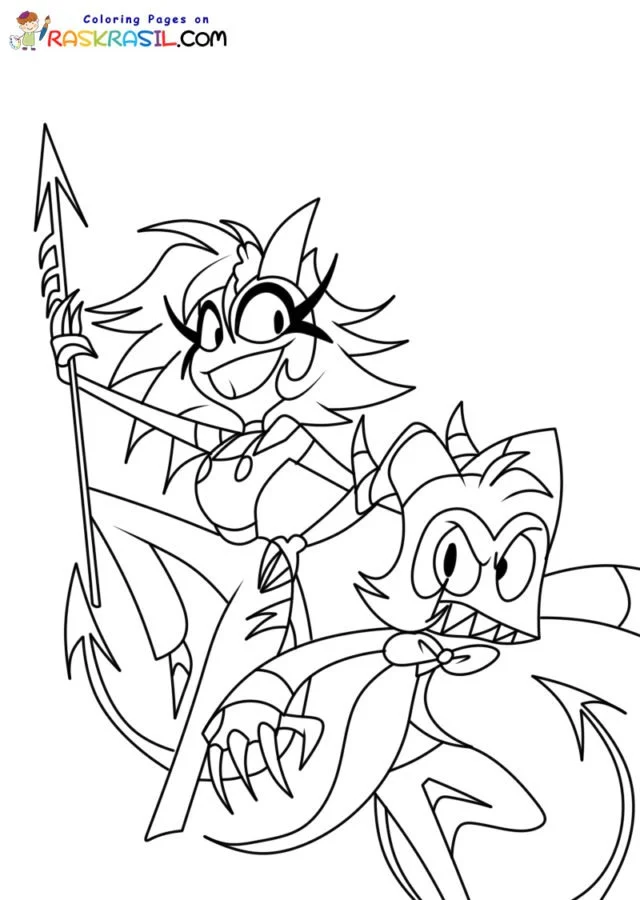 Chefe infernal Para Colorir 5