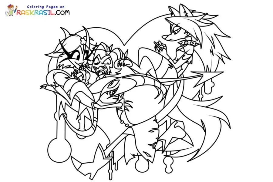 Chefe infernal Para Colorir 7