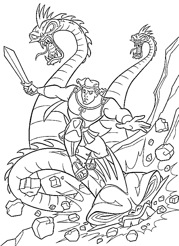 Hercules Ausmalbilder 20