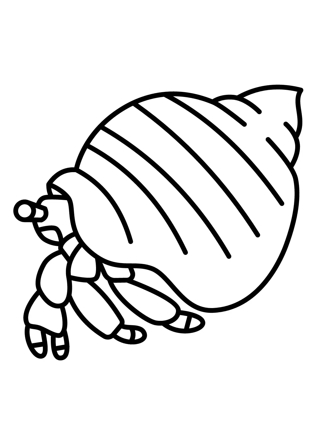 Desenhos de Caranguejo-Ermitao Para Colorir 12