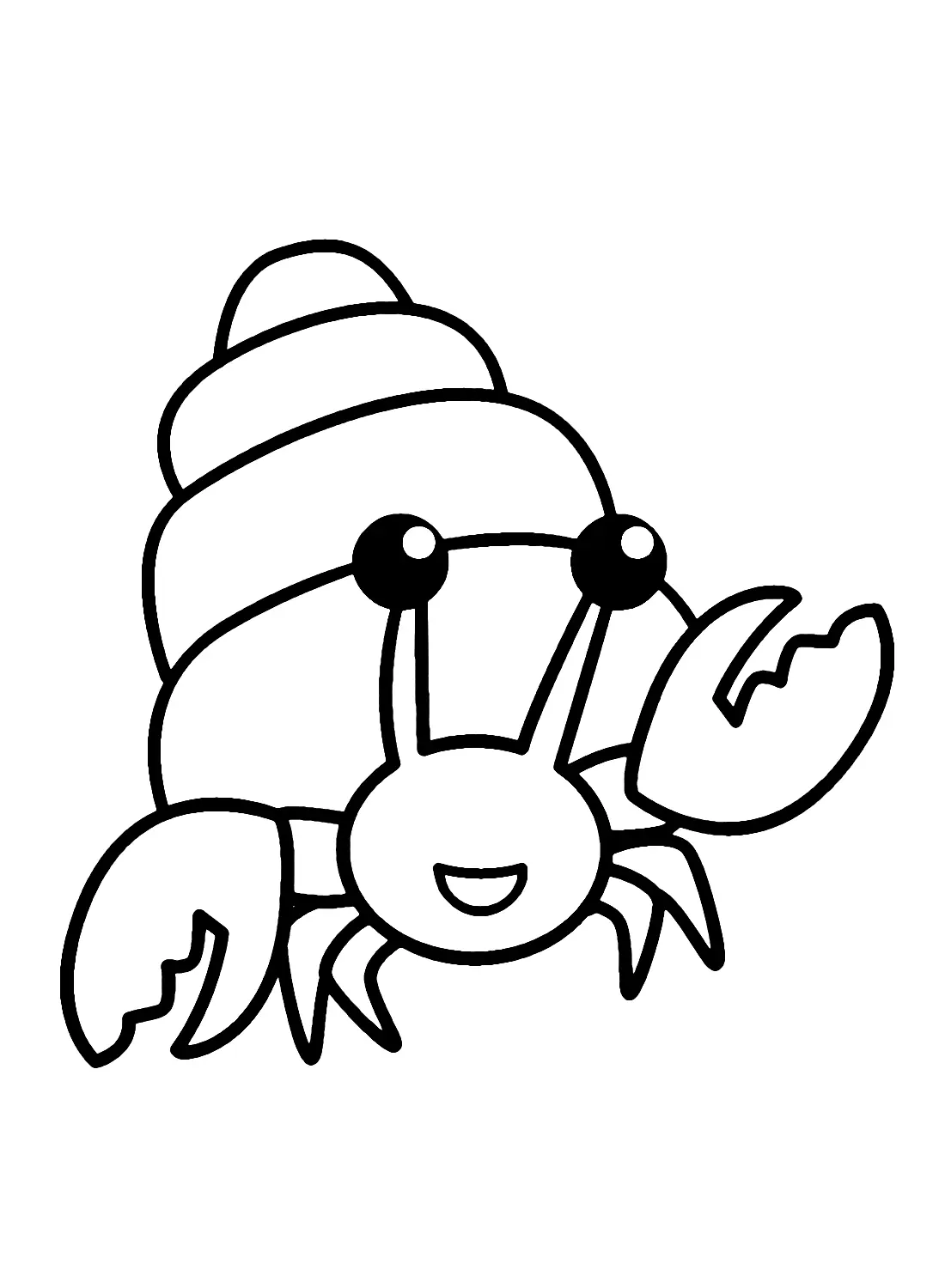 Desenhos de Caranguejo-Ermitao Para Colorir 4