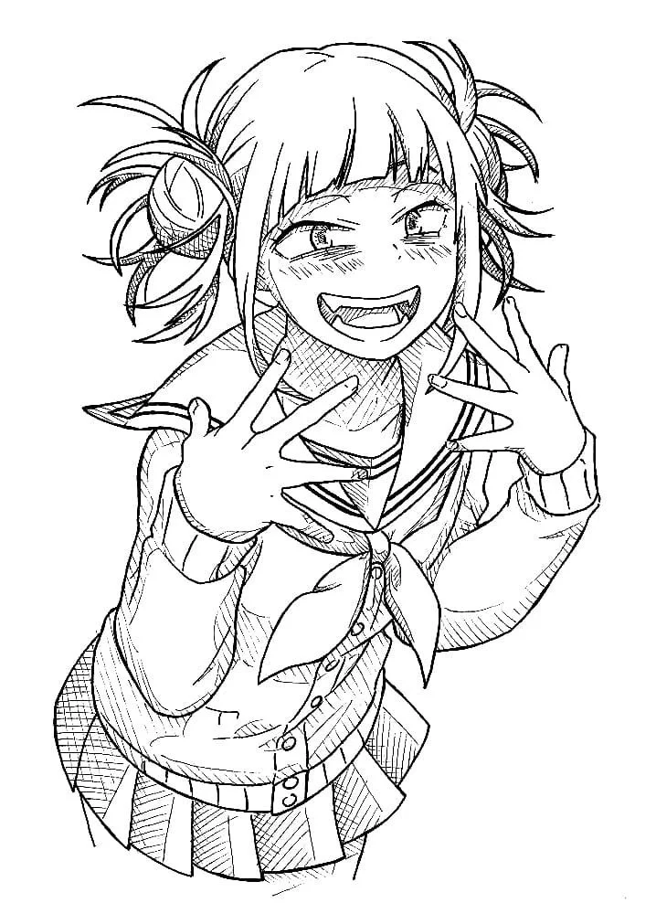 Himiko Toga Para Colorear 20