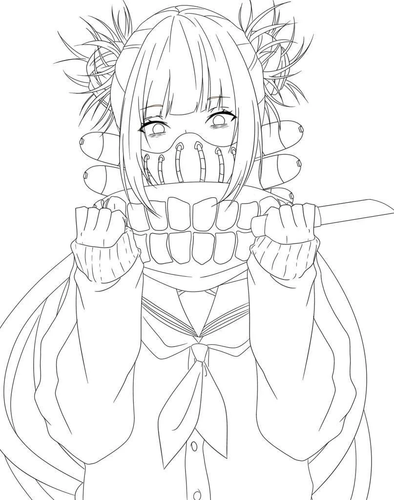 Himiko Toga Para Colorear 24