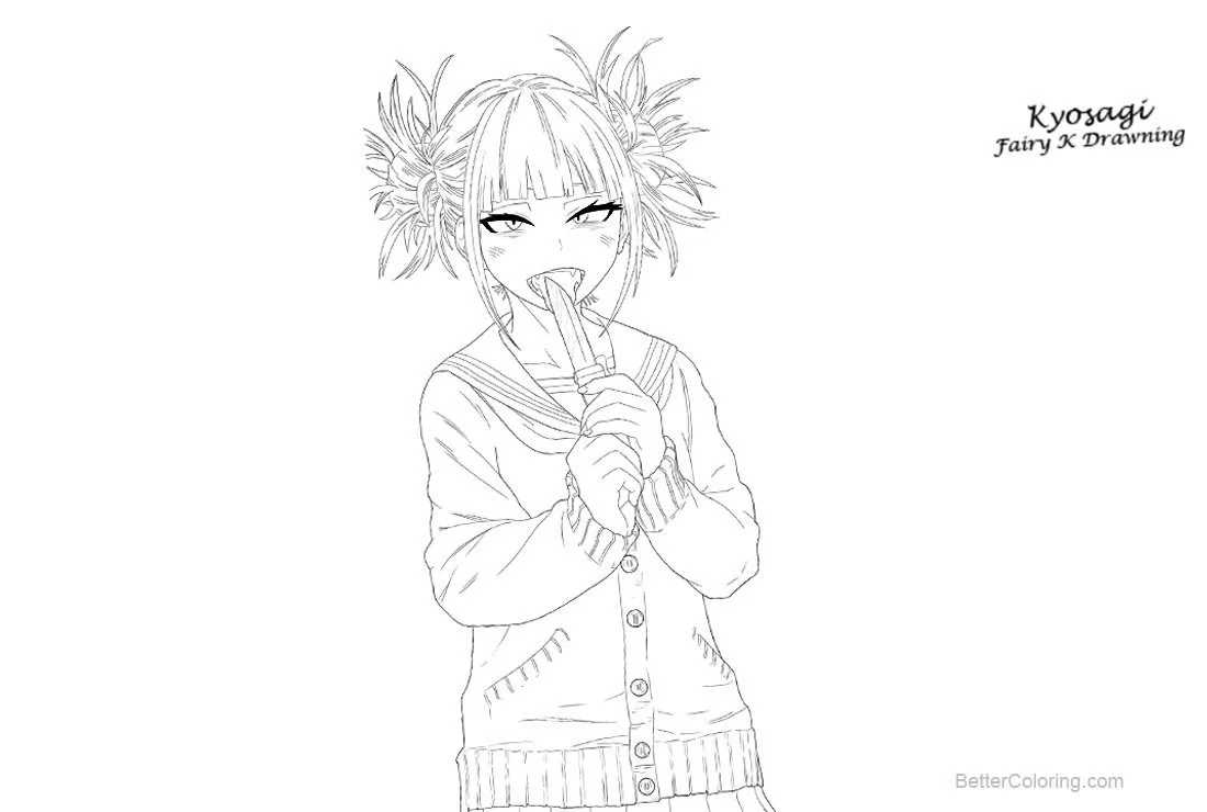 Himiko Toga Para Colorear 5