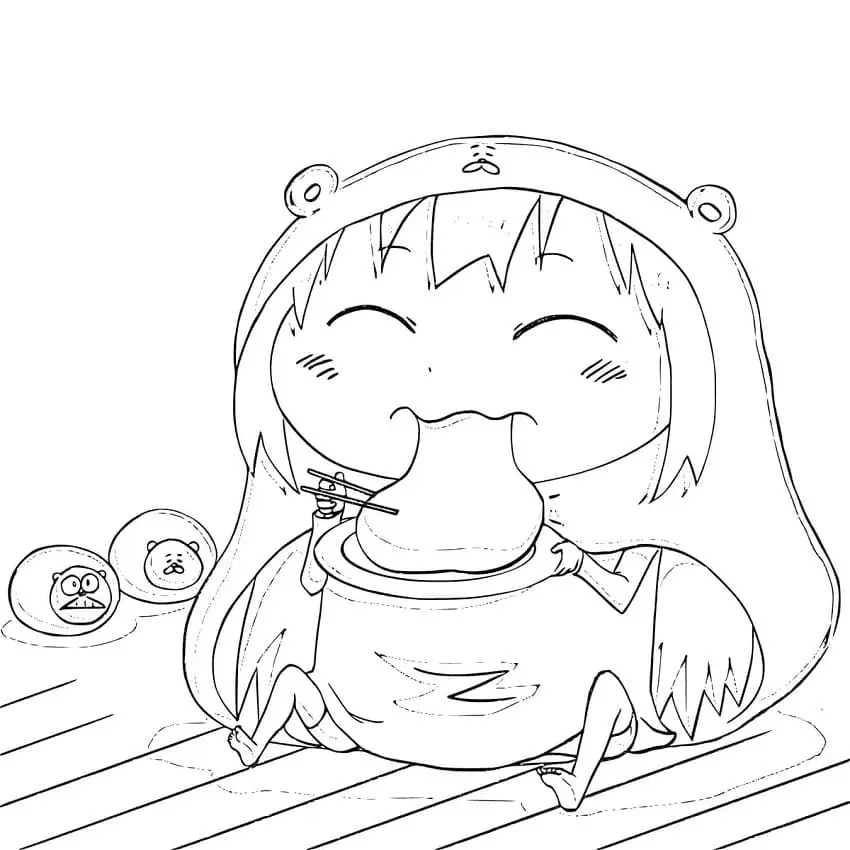 Himouto Umaru chan Coloring Pages 14