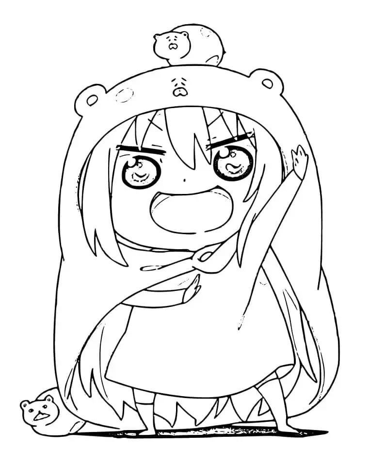 Himouto Umaru chan Coloring Pages 2