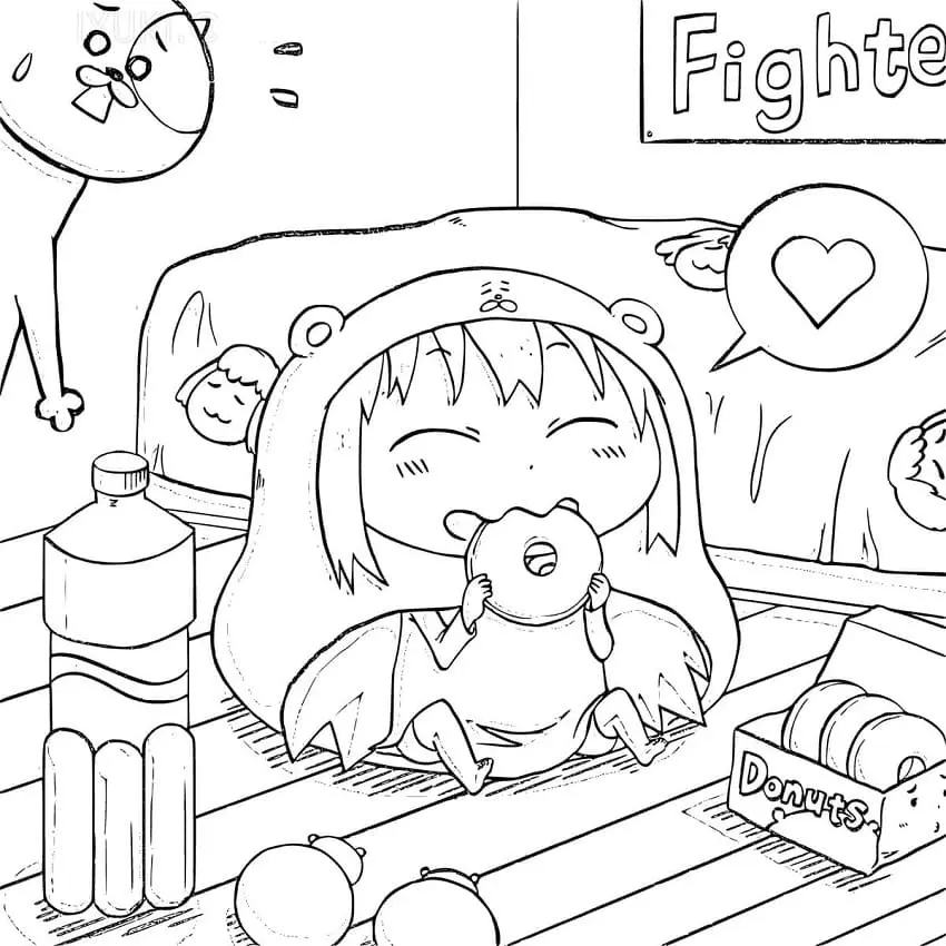 Himouto Umaru chan Coloring Pages 20