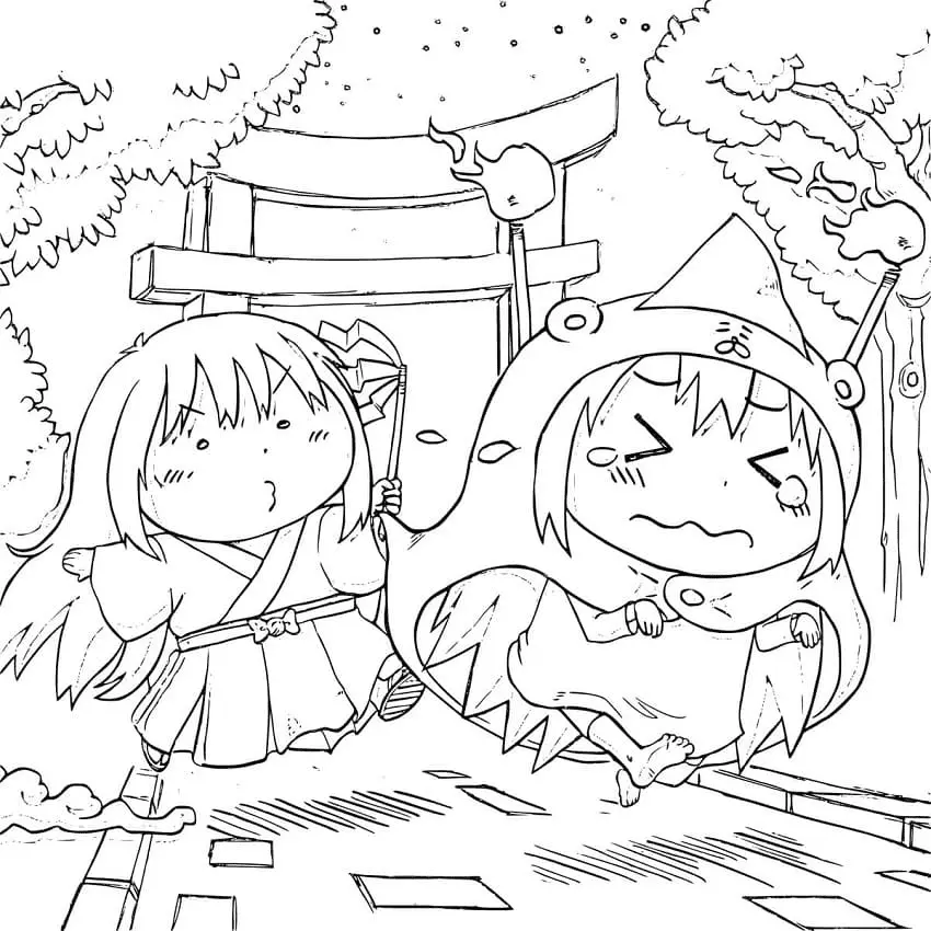 Himouto Umaru chan Coloring Pages 21