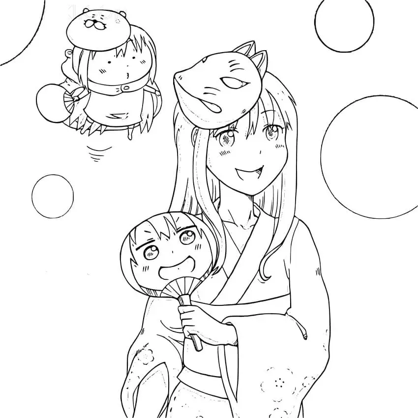 Himouto Umaru chan Coloring Pages 26