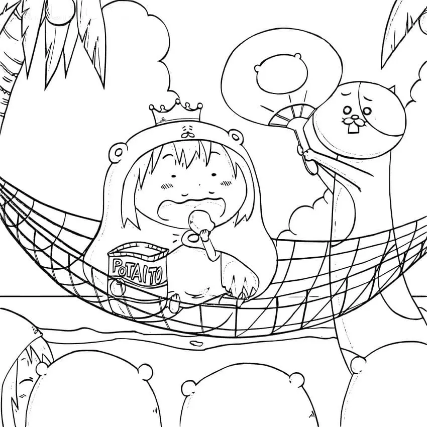 Himouto Umaru chan Coloring Pages 31